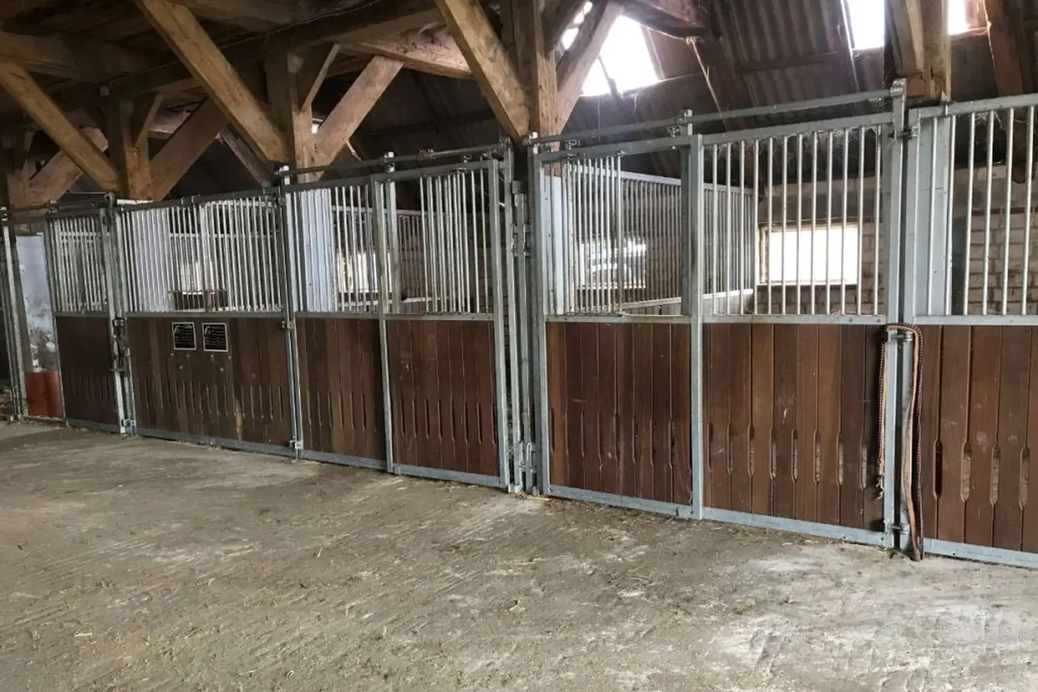 Pferdepension im Inneren der Pferdepension und Zucht